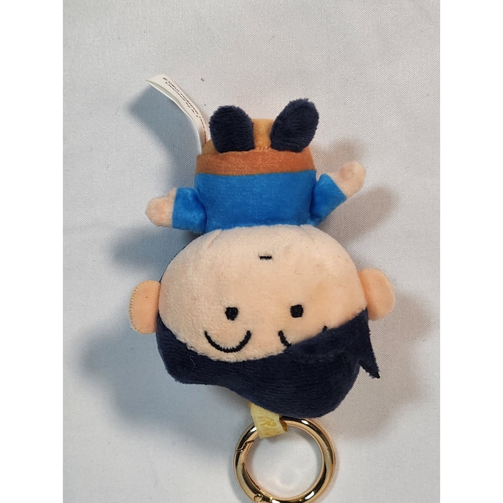 Crayon Shin-chan Kazama-kun Plush Keychain Anime Collectible Gold Ring Clasp